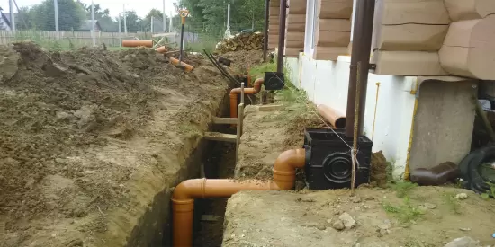 Строительство системы водоотведения